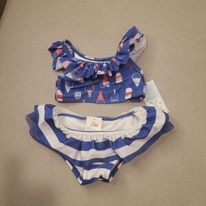 Cat & Jack popsicle swimsuit 2 Pieces 12 Months